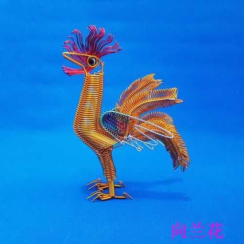 (大公鸡)产品手工编织铁丝铜丝铝线工艺品庙会摆摊南京侃子